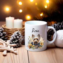 Load image into Gallery viewer, Personalized Pet Flower Christmas Mug
