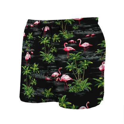 Pink Flamingo Island Button Shirt