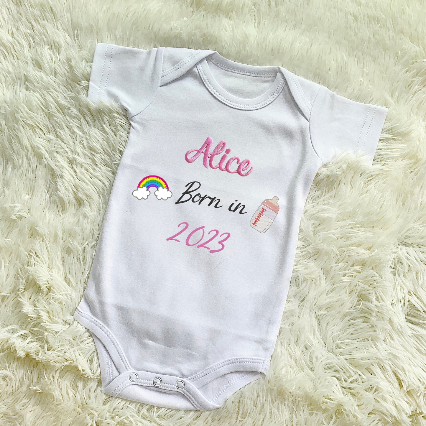 Personalized Embroidered Baby Onesie