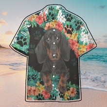 Load image into Gallery viewer, Dachshund Hawaii Button Shirt
