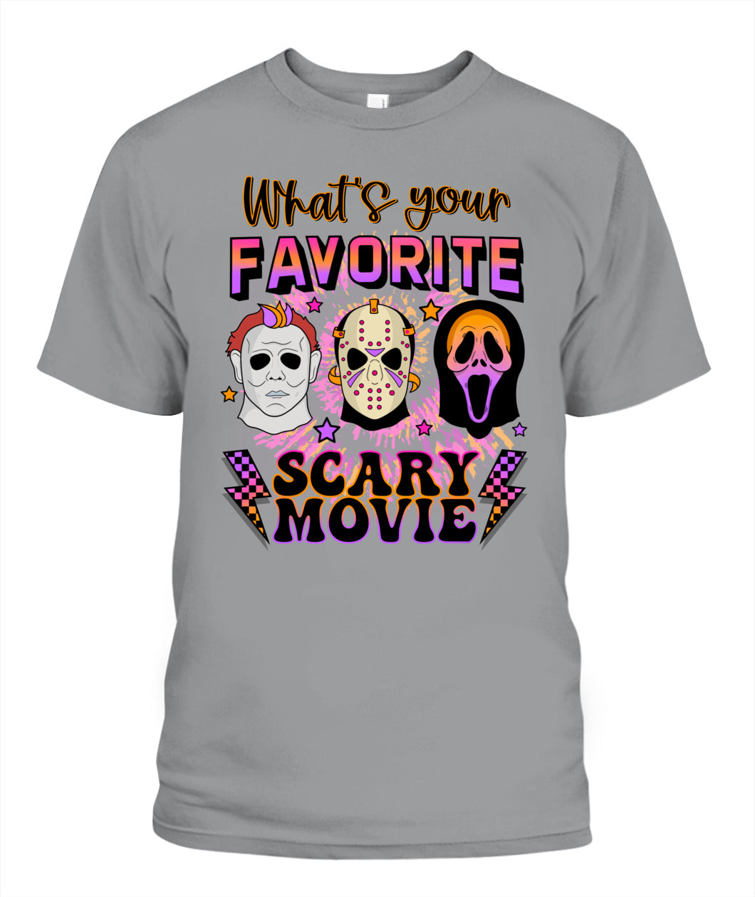 Halloween What's Your Favorite Scary Movie Graphic Apparel