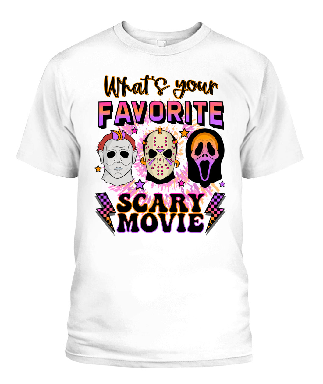 Halloween What's Your Favorite Scary Movie Graphic Apparel