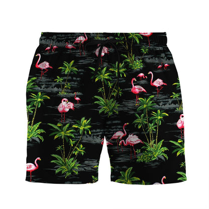 Pink Flamingo Island Button Shirt