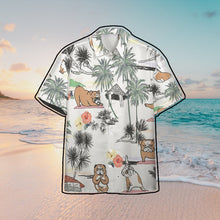 Load image into Gallery viewer, Bulldog Yoga Hawaii Button Shirt
