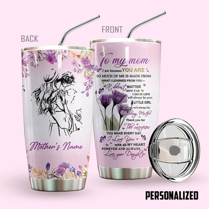 To My Mom Butterfly Personalized Tumbler