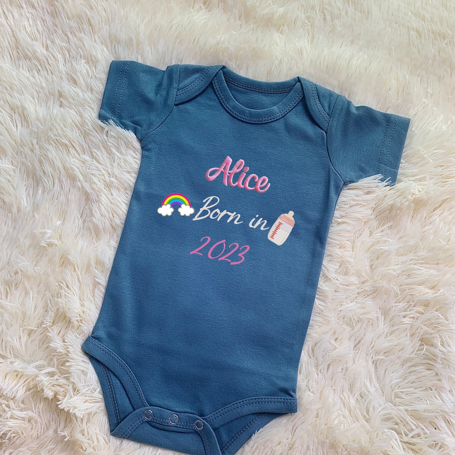 Personalized Embroidered Baby Onesie