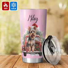 Load image into Gallery viewer, Personalized Dog Car Christmas Tumbler
