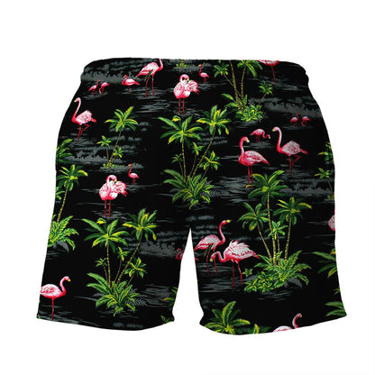 Pink Flamingo Island Button Shirt