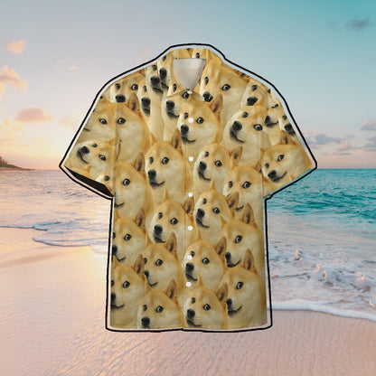 Doge Hawaii Button Shirt