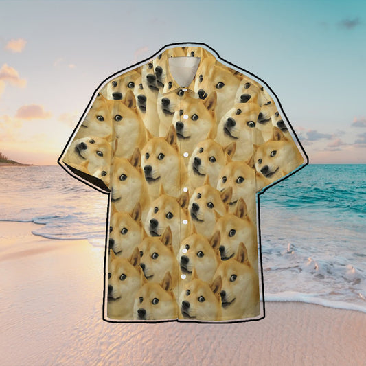 Doge Hawaii Button Shirt