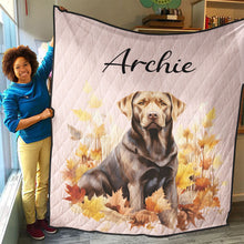 Load image into Gallery viewer, Personalized Pet Autumn Christmas Quilt
