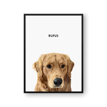 Load image into Gallery viewer, Custom Framed Poster Pet Portrait - One Pet
