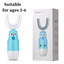 Load image into Gallery viewer, Intelligent Electric Toothbrush Automatic Ultrasonic 360 Nano Silicone U Shaped Battery Power
