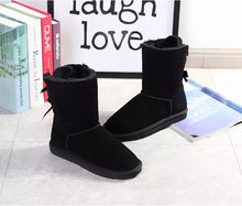 Load image into Gallery viewer, Leather Snow Boots Women Winter Warm
