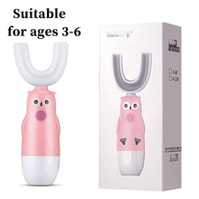 Load image into Gallery viewer, Intelligent Electric Toothbrush Automatic Ultrasonic 360 Nano Silicone U Shaped Battery Power
