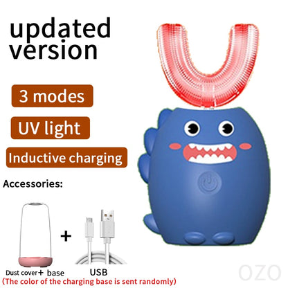 Sonic Kids Electric Cartoon Pattern Toothbrush