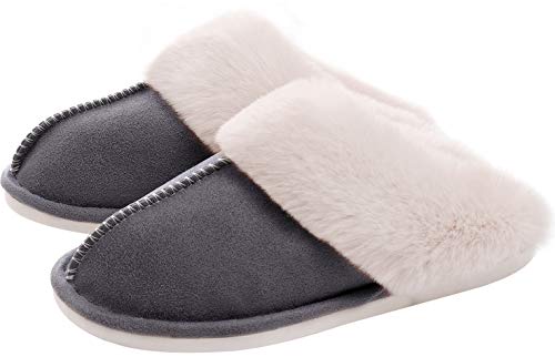New Men Women Cotton Slippers Plush Fleece Fluffy