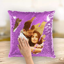 Load image into Gallery viewer, Custom Magic Sequins Decorative Throw Pillows
