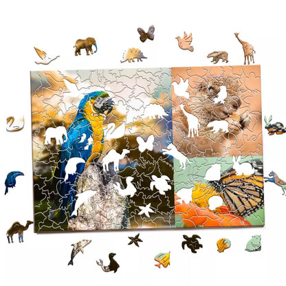 Custom Photo Animal Wood Jigsaw Puzzle For Kids Children