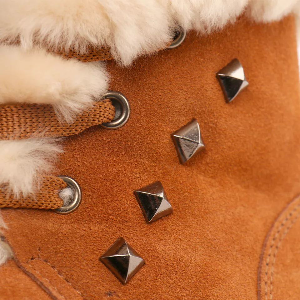 Women Waterproof Snow Boots Platform Keep Warm Ankle Winter Boots With Thick Fur