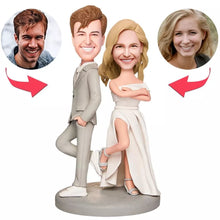 Load image into Gallery viewer, Personalized Wedding Souvenir Gift Husband And Wife Partner Custom Handmade Couple Clay Figurine
