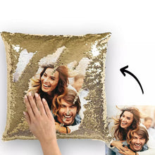 Load image into Gallery viewer, Custom Magic Sequins Decorative Throw Pillows
