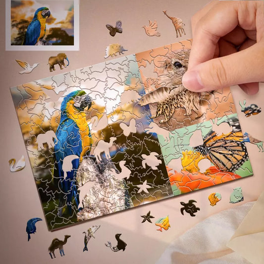 Customised Animal Jigsaw Puzzle Modern Novel Design Custom Print Puzzle