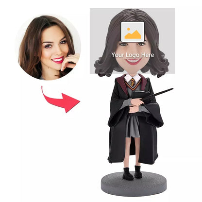 Hermione Granger Custom Bobblehead Figures Clay Doll With Engraved Text