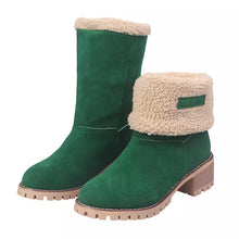 Load image into Gallery viewer, Hot Style Medium Tube Thick Heel Suede Women&#39;s Boots
