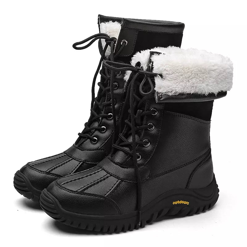 Winter Martin Snow Boots Waterproof And Anti-Skid High Barrel Cotton Shoes