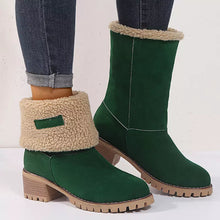 Load image into Gallery viewer, Hot Style Medium Tube Thick Heel Suede Women&#39;s Boots
