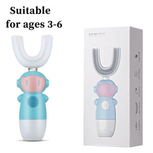 Load image into Gallery viewer, Intelligent Electric Toothbrush Automatic Ultrasonic 360 Nano Silicone U Shaped Battery Power
