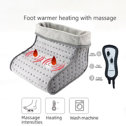 US Plug Electric Heated Foot Warmer Washable