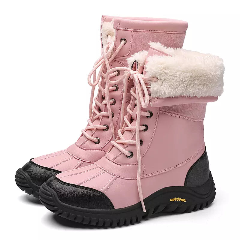 Winter Martin Snow Boots Waterproof And Anti-Skid High Barrel Cotton Shoes