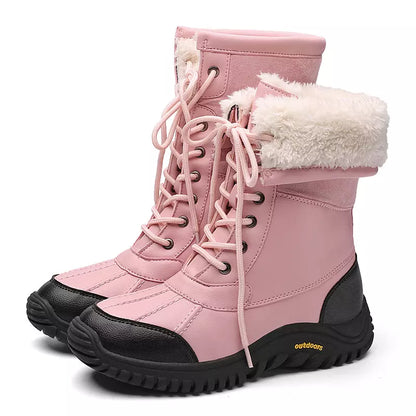 Winter Martin Snow Boots Waterproof And Anti-Skid High Barrel Cotton Shoes