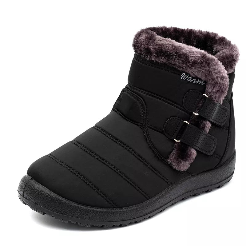 The Latest Waterproof PU Material Warm Cotton Shoes And Anti-Skiing Boots
