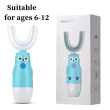 Load image into Gallery viewer, Intelligent Electric Toothbrush Automatic Ultrasonic 360 Nano Silicone U Shaped Battery Power
