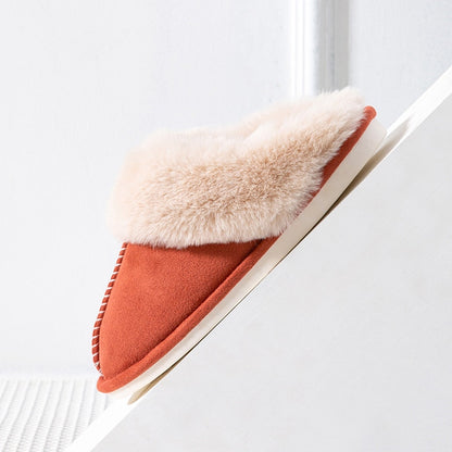 New Men Women Cotton Slippers Plush Fleece Fluffy