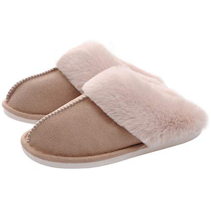 New Men Women Cotton Slippers Plush Fleece Fluffy