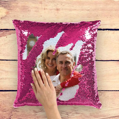 Custom Magic Sequins Decorative Throw Pillows