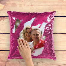 Load image into Gallery viewer, Custom Magic Sequins Decorative Throw Pillows
