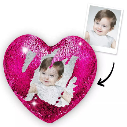 Heart Shaped Home Decor Pattern Throw Pillow Sofa Cushion Magic Reversible