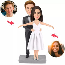 Load image into Gallery viewer, Jack And Rose Polym Clay Doll Custom Bobblehead Clay Sculpture With Engraved Text
