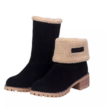 Load image into Gallery viewer, Hot Style Medium Tube Thick Heel Suede Women&#39;s Boots
