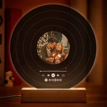 Load image into Gallery viewer, Customized Printed Black Acrylic Music Plaque Night Light Customized Spotify Led Light Lamp
