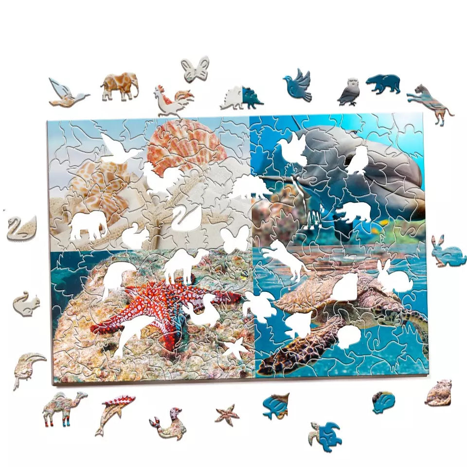 Customised Animal Jigsaw Puzzle Modern Novel Design Custom Print Puzzle