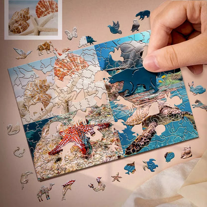 Customised Animal Jigsaw Puzzle Modern Novel Design Custom Print Puzzle