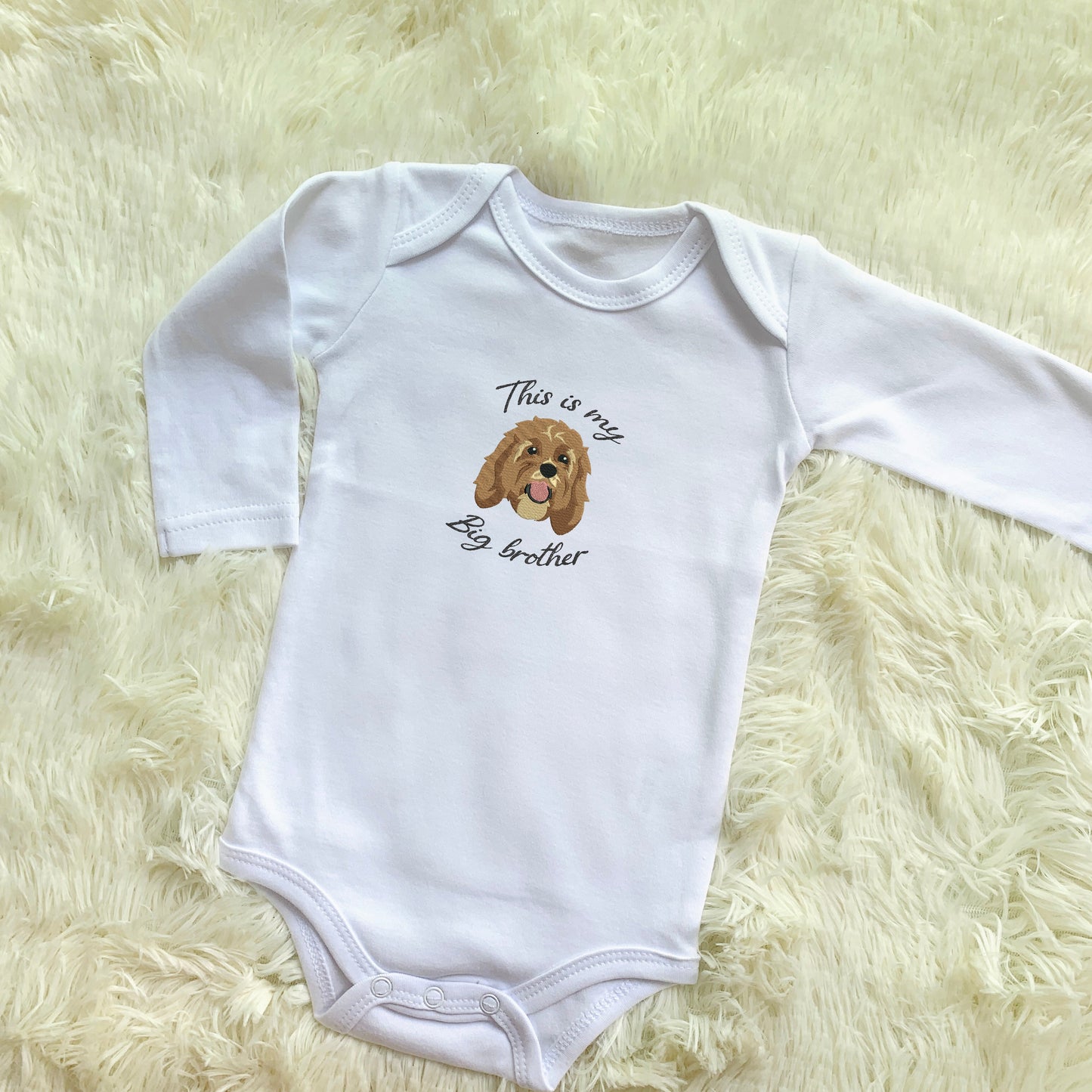 Personalized Embroidered Pet Dog Cat Baby Onesie