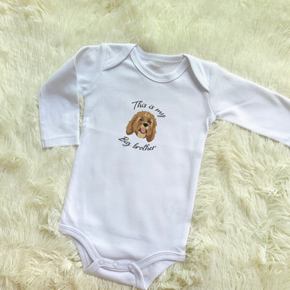 Personalized Embroidered Pet Dog Cat Baby Onesie