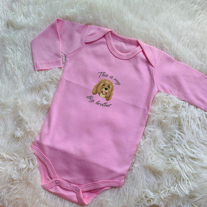 Personalized Embroidered Pet Dog Cat Baby Onesie